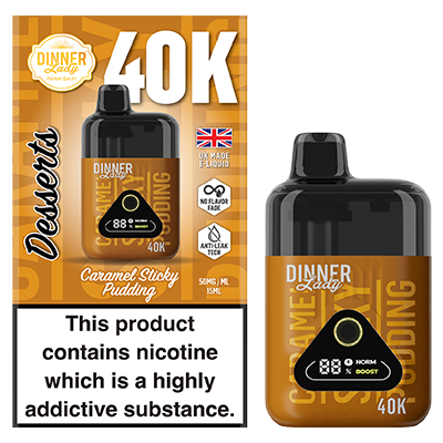 Dinner Lady Dessert Disposable 50mg - Caramel Sticky Pudding - 1x1