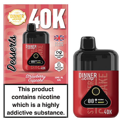 Dinner Lady Dessert Disposable 50mg - Strawberry Cupcake - 1x1