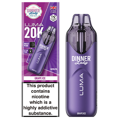 Dinner Lady Luma Disposable 50mg - Grape Ice - 1x5