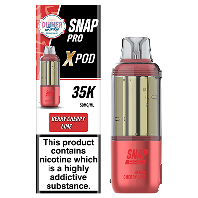 Dinner Lady Snap Pro X Disposable Flavour Pod 50mg - Berry Cherry Lime - 1x5 