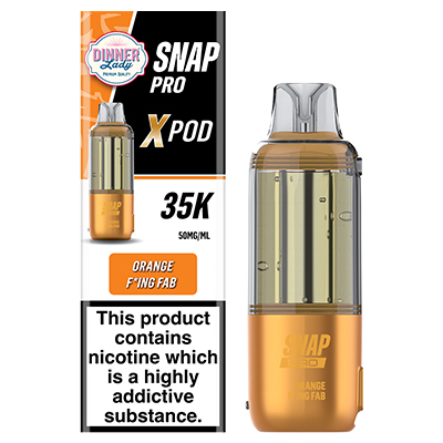 Dinner Lady Snap Pro X Disposable Flavour Pod 50mg - Orange F*ing Fab - 1x5