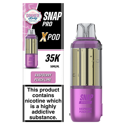 Dinner Lady Snap Pro X Disposable Flavour Pod 50mg - Raspberry Peach Lime - 1x5