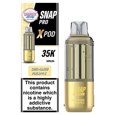 Dinner Lady Snap Pro X Disposable Flavour Pod 50mg - Sour Mango Pineapple - 1x5