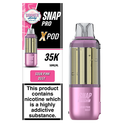 Dinner Lady Snap Pro X Disposable Flavour Pod 50mg - Sour Pink Dust - 1x5