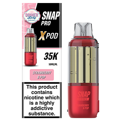 Dinner Lady Snap Pro X Disposable Flavour Pod 50mg - Strawberry B Pop - 1x5