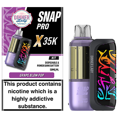 Dinner Lady Snap Pro X Disposable Kit 50mg - Grape Blow Pop - 1x5