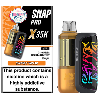 Dinner Lady Snap Pro X Disposable Kit 50mg - Orange F*ing Fab - 1x5