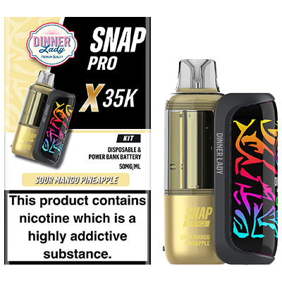 Dinner Lady Snap Pro X Disposable Kit 50mg - Sour Mango Pineapple - 1x5