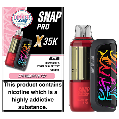 Dinner Lady Snap Pro X Disposable Kit 50mg - Strawberry B Pop - 1x5