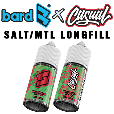 International - Bard x Casual Watermelon Ice Pop Salt/MTL Longfill Aroma 30ml