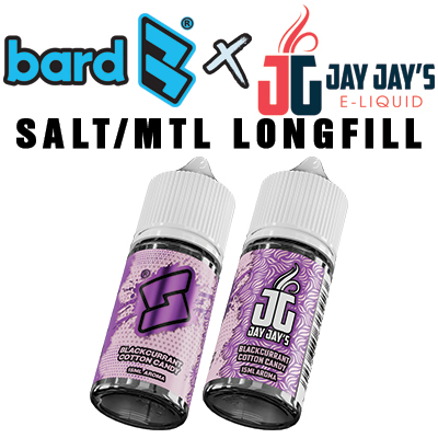 International - Bard x Jay Jay's Blackcurrant Cotton Candy Salt/MTL Longfill Aroma 30ml