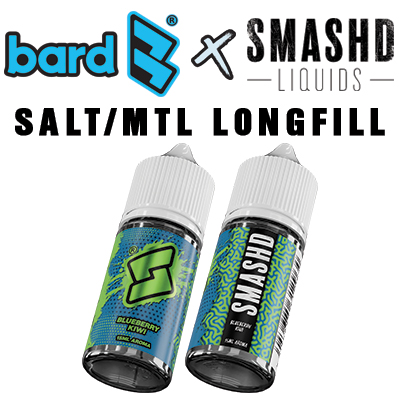 International - Bard x SMASHD Blueberry Kiwi Salt/MTL Longfill Aroma 30ml