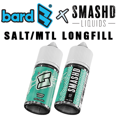 International - Bard x SMASHD Fresh Mint Salt/MTL Longfill Aroma 30ml