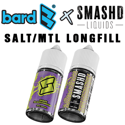 International - Bard x SMASHD Grape Blackcurrant Salt/MTL Longfill Aroma 30ml