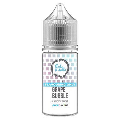 Local - Pods n Salts Grape Bubble Salt/MTL Longfill Pure Flavour 30ml