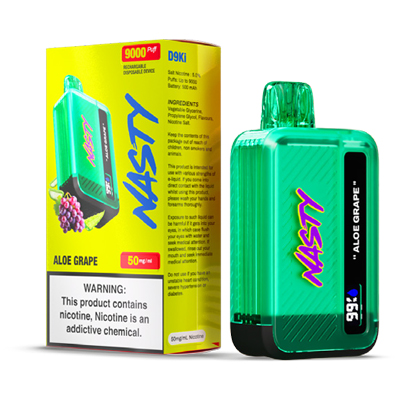 Nasty D9Ki Disposable 50mg - Aloe Grape - 1x10