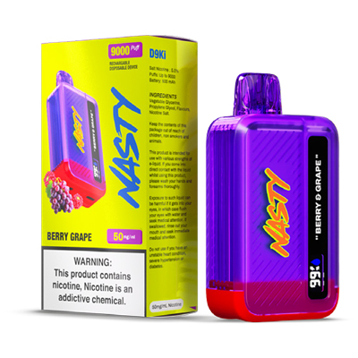 Nasty D9Ki Disposable 50mg - Berry & Grape - 1x10