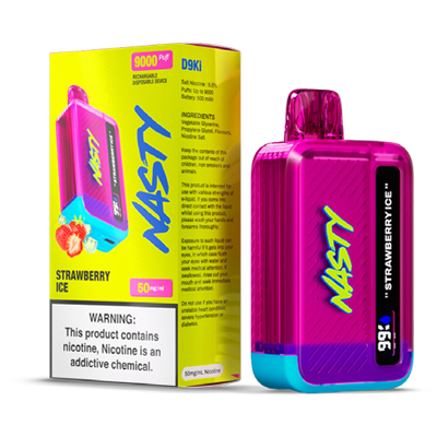 Nasty D9Ki Disposable 50mg - Strawberry Ice - 1x10