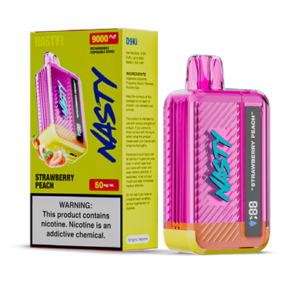 Nasty D9Ki Disposable 50mg - Strawberry Peach - 1x10