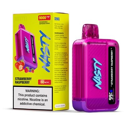 Nasty D9Ki Disposable 50mg - Strawberry Raspberry - 1x10