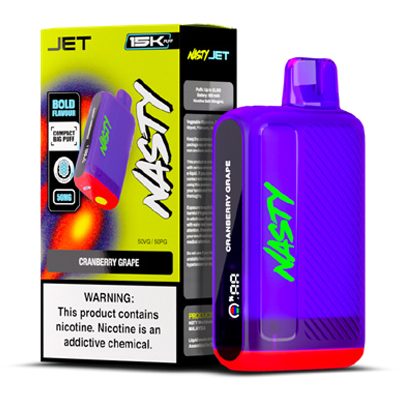 Nasty Jet Disposable 50mg - Cranberry Grape - 1x10