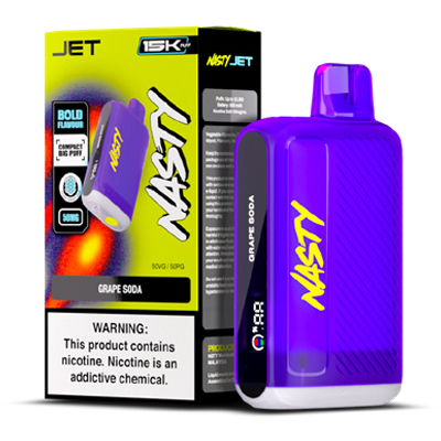 Nasty Jet Disposable 50mg - Grape Soda - 1x10