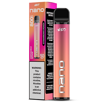 Nasty Nano Disposable 50mg - Strawberry Peach - 1x10