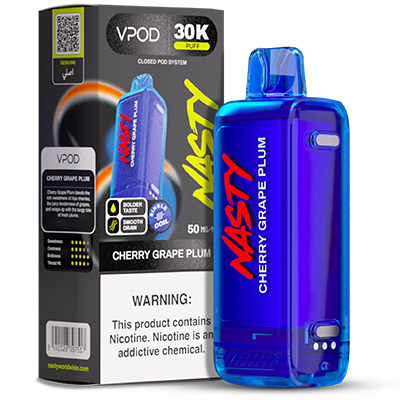 Nasty Versa S Disposable Flavour Pod 50mg - Cherry Grape Plum - 1x10