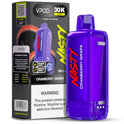 Nasty Versa S Disposable Flavour Pod 50mg - Cranberry Grape - 1x10