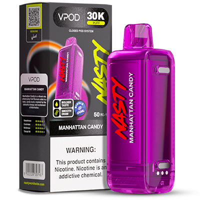 Nasty Versa S Disposable Flavour Pod 50mg - Manhattan Candy - 1x10