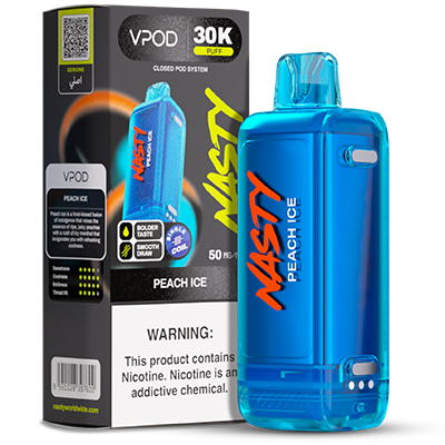 Nasty Versa S Disposable Flavour Pod 50mg - Peach Ice - 1x10