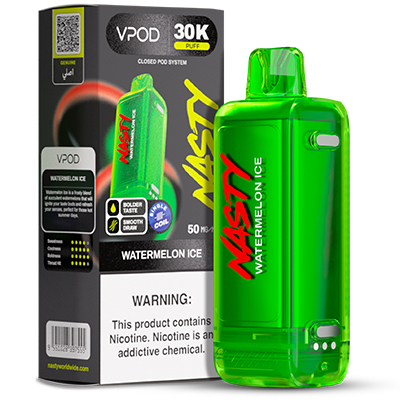 Nasty Versa S Disposable Flavour Pod 50mg - Watermelon Ice - 1x10