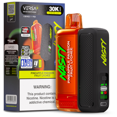 Nasty Versa S Disposable Kit 50mg - Pineapple Passion Fruit Lychee - 1x10