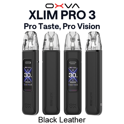 OXVA Xlim Pro 3 Pod Kit - Black Leather