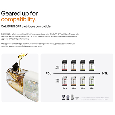 Uwell Caliburn GPP Mesh Pod Cartridge - 1x4