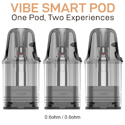 Vaporesso Vibe Dual Mesh 0.6/0.8ohm Replacement Pod - 1x3