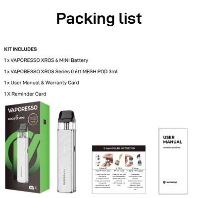 Vaporesso XROS 6 Mini Pod Kit
